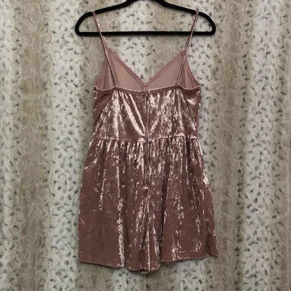 Velvet Babydoll Romper - Picture 3 of 6